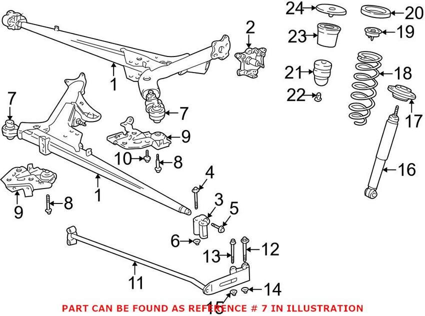 Volvo Subframe Mount - Rear 3516122